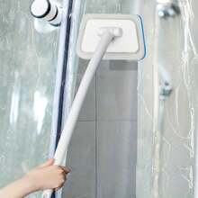 2/4pcs Bathtub Cleaning Brush, Long Handle Multifunctional Shower Cleaner, Bathroom Floor Bathtub And Tile Cleaning Sponge Brush, Window Cleaning Sponge Brush, Supplies Cleaning Tools