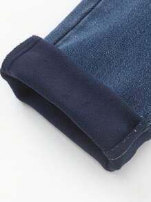 Balabala Pantalones vaqueros forrados térmicamente para niñas preadolescentes, cálidos y con estilo, Jeans de invierno 2024