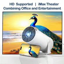 Máy chiếu độ nét cao dùng cho gia đình và văn phòng, hỗ trợ kết nối nhiều thiết bị bao gồm điện thoại thông minh, máy tính, máy tính bảng - Thích hợp cho TV, phim, họp trực tuyến, thể dục, giải trí, phản chiếu màn hình. Tuyệt vời làm quà tặng ngày lễ tình nhân hoặc Giáng sinh - Phích cắm loại C của EU (220-240V) - Xem 16