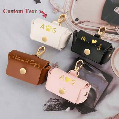 Bolsa de armazenamento de aliança de casamento personalizada, proposta criativa, suporte de anel para porta-anel de estimação, coleira de cachorro, caixa de aliança de casamento, dourado, elegante, colorido, vintage, hipster, simples, Y2k, moda dos anos 2000, personalizado, personalizado, exclusivo, presentes ideais para ele, presentes ideais para ela, ela, namorado, namorada, pai, mãe, família, amigos, para aniversários, para aniversários, para formatura, para baile, para festa