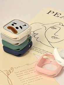 4 件装软保护壳适用于 表壳 40 毫米 41 毫米 45 毫米 42 毫米 46 毫米 44 毫米柔软触感硅胶保护壳 TPU 马卡龙糖果色防震保险杠保护壳减震、防刮、防尘盖轻巧超薄硅胶保护壳适用于 手表保护套系列 SE 11/10/9/8/7/6/5/4/3/2/1 具有精确切口且易于安装女士男士透明/黑色/星光/粉色 - 黑+米白+透明+粉 - 查看 5