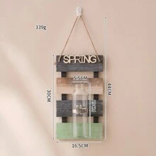 1 件四季专用花瓶 - 带木板的壁挂玻璃花盆，壁挂花瓶质朴装饰，用于繁殖水培植物，悬挂式玻璃容器，适用于室内办公室家居装饰，是植物爱好者的最佳礼物 - 彩色 - 查看 20