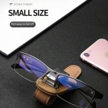 1 Tấm che nắng ô tô đa năng có giá đỡ thẻ kính mắt, chất liệu da mềm, thích hợp sử dụng trên ô tô - Màu vàng - Xem 8