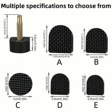 10Pairs High Heels Replacement Shoe Cap, Silent And Durable, High Heels Protection Nail,Round And U-Shaped High-Heeled Shoe Studs(Black And Apricot)