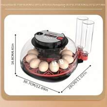 WONEEGG Egg Incubator For Hatching Chicks, Automatic Egg Turner Holds 12 Eggs, Smart Incubator 360° Clear Window With Temperature Display Egg Candler For Small Poultry Chickens Ducks Quails Eggs - US A Type Plug(110-127V) - View 9
