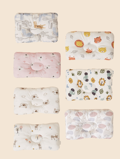 1pc Baby Comfortable Soft Breathable Square Shaped Pillow, Suitable For Infants Over 1 Year Old For Daily Use Love Valentine