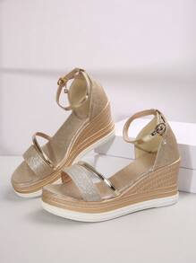 Giày Sandal/Slip đế dày thời trang mới, giản dị, màu đen cho nữ - Vàng - Xem 7