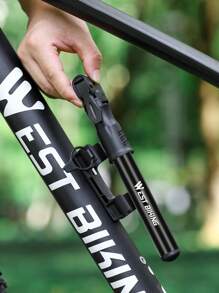 Bơm xe đạp hợp kim nhôm nhỏ gọn WEST BIKING - Bơm hơi cầm tay thủ công cho van Schrader & Presta, lý tưởng cho xe đạp leo núi & xe đạp đường trường - Nhiều màu - Xem 9