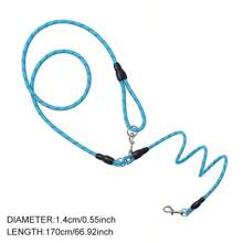 Hands-Free Versatile Dog Leash - 7.5ft Reflective, Stylish Geometric, Crossbody For Walking, Jogging