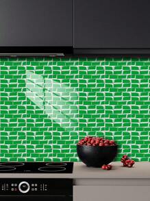 10片装大理石纹格子图案PVC仿瓷砖贴纸墙纸壁纸DIY拼接自粘可移除墙面装饰贴墙面家居装饰脏遮丑厨房卫生间客厅墙面空间美化改造贴纸可撕墙板墙纸壁纸春季装饰用品焕然一新家居 - 彩色 - 查看 10