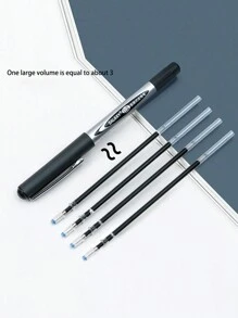 6 Direct Liquid Roller Pen Bullet 0.5mm Line Width Office Water-Based Pen Test Carbon Signature Neutral Pen - Black - View 5
