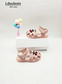 Sandali estivi alla moda per bimbe e bambine, design carino con suola morbida antiscivolo, scarpe per bambini piccolini