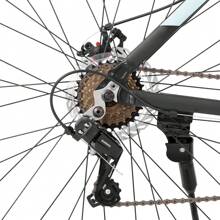 Hiland 29 Inch 21-Speed Mountain Bike For Men And Women, Adult MTB With Front Suspension Fork, 6061 Aluminium Frame, Shimano 21 Speed Drivetrain & Dual Disc Brakes, Black+Red/Blue/Silver/Green/Black+MintBlue - Mint Blue - View 4