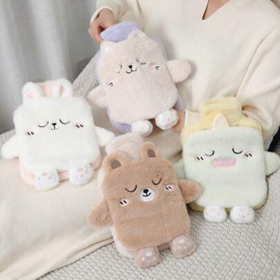 Cute Plush Water-Filled Hot Water Bottle For Dormitory Students To Warm Feet, Warm Quilt, Warm Tummy Hot Water Bottle,Women Valentine Gift Birthday Boyfriend Girlfriend