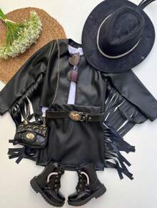 Country 2-Piece Children's Sets For 2 To 10 Years Old - 黑色 - 查看 1