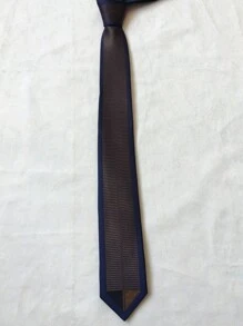Men's 3D Slim Ties With Shine - 藏蓝色 - 查看 3