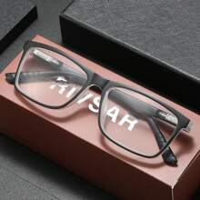 RIVSAR bifocale leesbril voor mannen en vrouwen, nieuwe klassieke vierkante stijl met kleurblokontwerp, geschikt voor lezen, zakelijk, dagelijks gebruik, unisex presbyope bril, vierkant frame met veerscharnier, geschikt voor antislipsport, anti-blauwlichtcomputergebruik, comfortabel lezen, anti-vermoeidheid van de ogen, draagbaar ontwerp past bij verschillende gezichtsvormen, zwart, grijs, 7 dioptrie-opties, geweldig cadeau voor ouders, vakantiecadeau, geschenkdoosverpakking