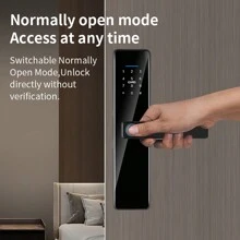 Schlauer schlüsselfreier Türschloss mit Fingerabdruck & Passwort, elektronisches digitales Türschloss, einfache Installation mit Mobilapp