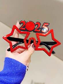 1 chiếc ly tiệc kỳ quặc năm 2025, ly tiệc năm mới, ly trang trí tiệc Pentagram, thích hợp cho tiệc cưới bạn bè khung sáng tạo chúc mừng năm mới 2025 quà tặng năm mới khuyến nghị - Nhiều màu - Xem 8