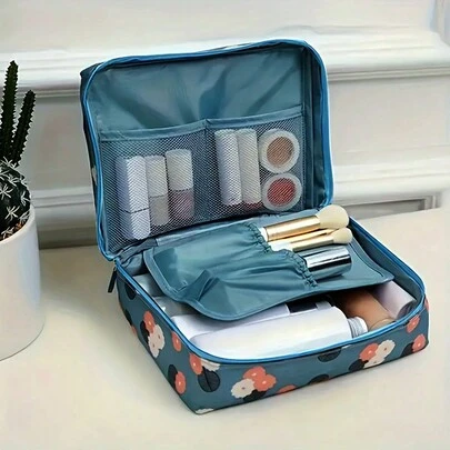 Waterproof Travel Makeup Case And Cosmetic Organizer For Women - Includes Wash Bag For Toiletries And Travel Accessories