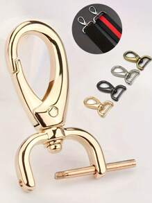 Ganchos giratorios desmontables de alta resistencia - Accesorio esencial para bolsos DIY, carteras, equipaje y correas para mascotas, necesidad hecha a mano, clips conectores de correa para bolsos, ganchos de resorte metálicos desmontables con gatillo - Fabricación de carteras, artesanía de cuero, bolsos, cinturones, llaveros, cintas, suministros para reparación de correas para mascotas - Prácticos y duraderos clips para proyectos DIY - Multicolor - Ver 2