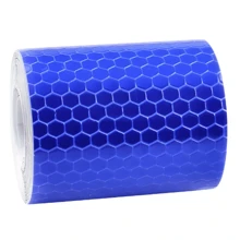 6 st Hexagon reflekterande klistermärken, reflexdekaler för bilar, reflekterande film för fordon, reflekterande remsor, klistermärken för kollisionsvarning