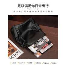 High Quality PU Leather Women's Backpack Medium Spacious With Shoulder Strap 608 - màu đen - Xem 8