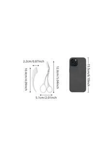 2 pièces Set de taille-sourcils en acier inoxydable avec rasoir sourcils incurvé et ciseaux à sourcils avec peigne. Outil de beauté convenant aux débutants, pour tout type de peau. Accessoires d'épilation pour hommes et femmes, épilation du visage, tondeuse à cheveux, tondeuse à cheveux, fournitures de barbier, coupe de cheveux, sac, organisateur, rangement, accessoires cheveux