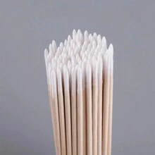 100/300/500 que tăm bông bằng gỗ dùng để làm sạch và chỉnh sửa móng, dài 10cm, dụng cụ làm móng, đồ dùng nghệ thuật làm móng, dụng cụ làm móng, đồ dùng học tập, móng tay, dụng cụ làm móng (thích hợp cho miếng dán móng) - trắng - Xem 2
