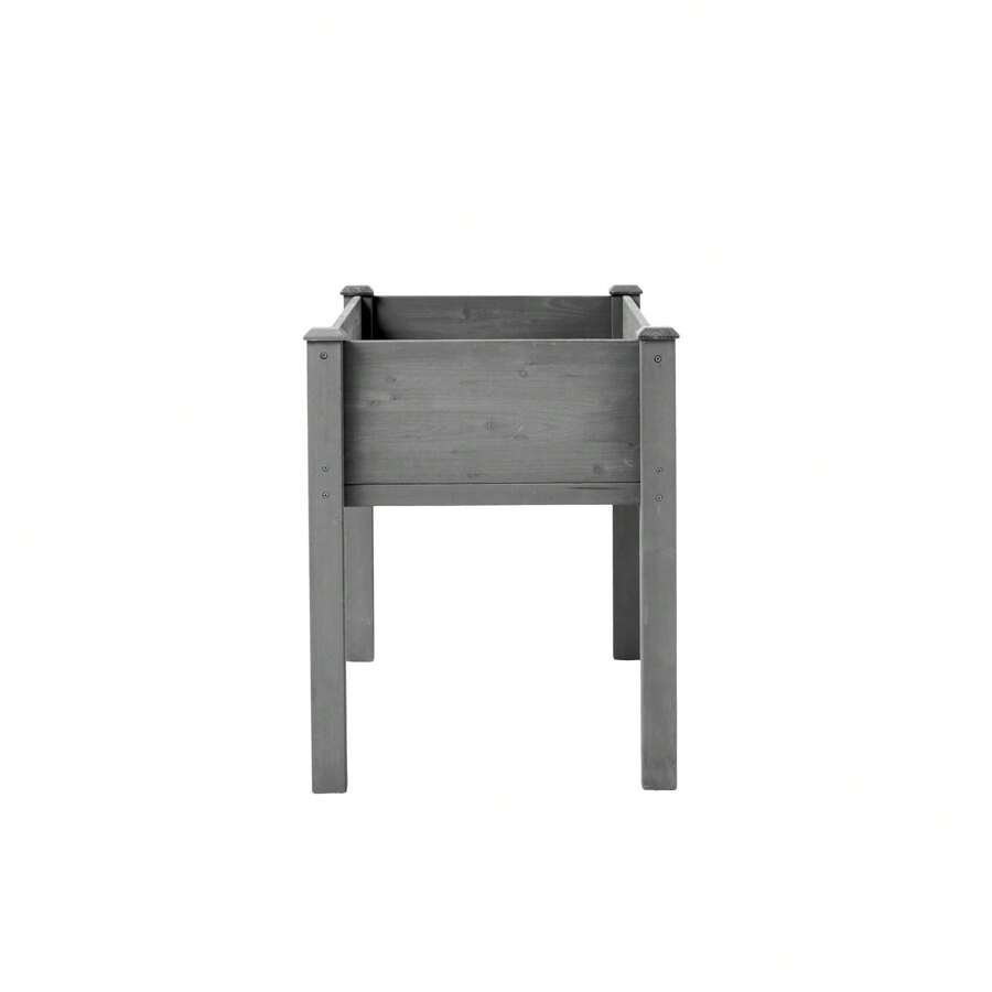 Elevated Wooden Raised Garden Bed 48x24x30 Inch For Outdoor Plants