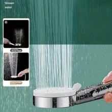 1 szt. 5-ustawna srebrna regulowana głowica prysznicowa, ręczna głowica prysznicowa, uniwersalna głowica prysznicowa do łazienki