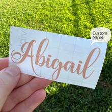 Personalized Name Decal,Vinyl Name Decal / Custom Name Decals / Word Decal / Name Sticker, Valentine's Day, Valentine's Day Decor Gifts Birthday Graduation,Multi-Functional, Ornamental,Reusable,Exquisite,Stylish,High-Quality,Colorful,Modern,Custom,Personalized,Unique - Multicolor - View 1