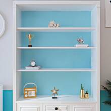 1 Cuộn Giấy Dán Tường Tự Dính Màu Xanh Nhạt, Kích Thước 15.7"X196.8"/118.1"/39.3", Bề Mặt PVC Mờ, Chống Thấm Nước, Dễ Lau Chặt, Có Thể Tháo Gỡ, Thích Hợp Cho Phòng Ngủ, Phòng Khách, Tường Khách sạn, Trang Trí Nhà Cửa, Mặt Bàn Bếp, Đồ Dùng Bàn Ăn, Làm Mới Nội Thất. Tự Lắp Đặt, Dễ Dán Và Tháo Gỡ. Giấy Dán Trang Trí, Có Thể Bóc Ra Trên Tường, Giấy Dán Tường, Trang Trí Mùa Xuân, Làm Mới Ngôi Nhà Của Bạn. Giấy Dán Trang Trí Rama - Màu xanh nhạt - Xem 9