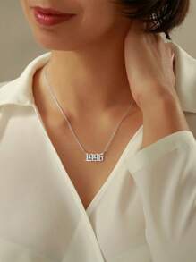 Year Necklace Custom Number Necklace Custom Name Necklace Gothic Necklace Birthday Gift Anniversary Gift - Multicolor - View 5