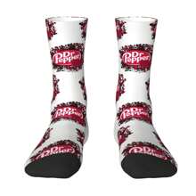 1 par de calcetines locos de estilo retro Harajuku hip hop novedoso y casual con estampado de '1' feliz y divertido