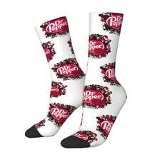 1 par de calcetines locos de estilo retro Harajuku hip hop novedoso y casual con estampado de '1' feliz y divertido