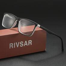 RIVSAR bifocale leesbril voor mannen en vrouwen, nieuwe klassieke vierkante stijl met kleurblokontwerp, geschikt voor lezen, zakelijk, dagelijks gebruik, unisex presbyope bril, vierkant frame met veerscharnier, geschikt voor antislipsport, anti-blauwlichtcomputergebruik, comfortabel lezen, anti-vermoeidheid van de ogen, draagbaar ontwerp past bij verschillende gezichtsvormen, zwart, grijs, 7 dioptrie-opties, geweldig cadeau voor ouders, vakantiecadeau, geschenkdoosverpakking