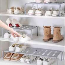1 szt. Wielofunkcyjny dwuwarstwowy stojak na buty, oszczędzający miejsce, domowy, salonowy, do przechowywania butów, do przechowywania butów z tkaniny, przytulne wymagania domowe