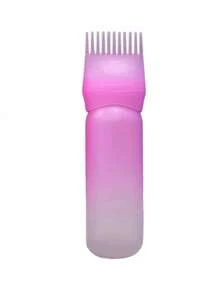 1 Piece Gradient Dye Bottle Applicator, 160ml, Hair Applicator, Hair Applicator, Hair Dye Applicator, Dye Applicator Comb, Shampoo Dye Brush, 6oz Bottle Applicator Tool, Hair Dye Oil Applicator, Bottle Applicator Brush With Graduated Scale For Essential Scalp Treatment - 彩色 - 查看 6