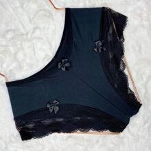 Kit 10 Shorts With Bow Tie Comfortable For Sleeping Lace For Women Resale Microfiber Lingerie - Nhiều màu - Xem 7