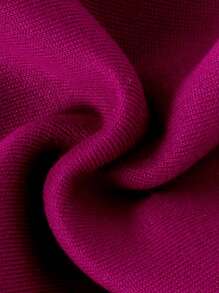 2 件套女婴可爱花卉印花长袖运动衫和保暖内衬慢跑裤套装，秋冬 - 玫紅色 - 查看 8