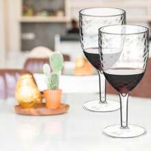 Well Home Set di 6 bicchieri da vino in polistirolo WellHome. - Multicolore - Visualizzare 3