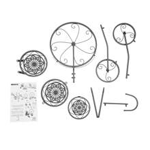 OUKANING Tricycle Planter Metal Plant Stand Baskets Bicycle Garden Bike Flower Pot Decor - màu đen - Xem 3