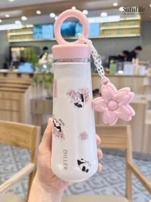 1 PIEZA, Taza aislada SUS316 de alto valor estético para niñas, botella de agua portátil, botella de gran capacidad linda