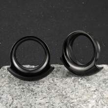 2PCS New 316 Stainless Steel Ear Gauges Tunnels Plugs Expander Stretchers Hypoallergenic Piercing Women Body Jewelry