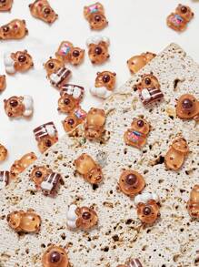 20pcs Resin Capybara Nail Art Decorations Nail Charms Cute Cartoon Nail Art Accessories Nail Art Supplies Nail Art Jewelry DIY Nail Gems