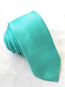 Gravatas masculinas casuais slin , perfeitas para presentear amigos Slim(5.5cm) - Verde - Visão 1