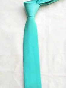Gravatas masculinas casuais slin , perfeitas para presentear amigos Slim(5.5cm) - Verde - Visão 3