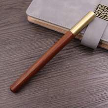 1pc/5pcs/10pcs/20pcs/30pcs Personalized Rosewood, Ebony Signature Pen, Brass Metal, Can Customize Name, Blessing, Perfect Gift For Friends, Family, Couple, Back To School, Teachers, Students! Back To School - Multicolor - View 24