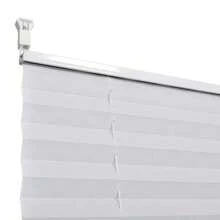 Pleated White Plisse Blind 40x150cm Light Filtering Window Shade - White - View 5